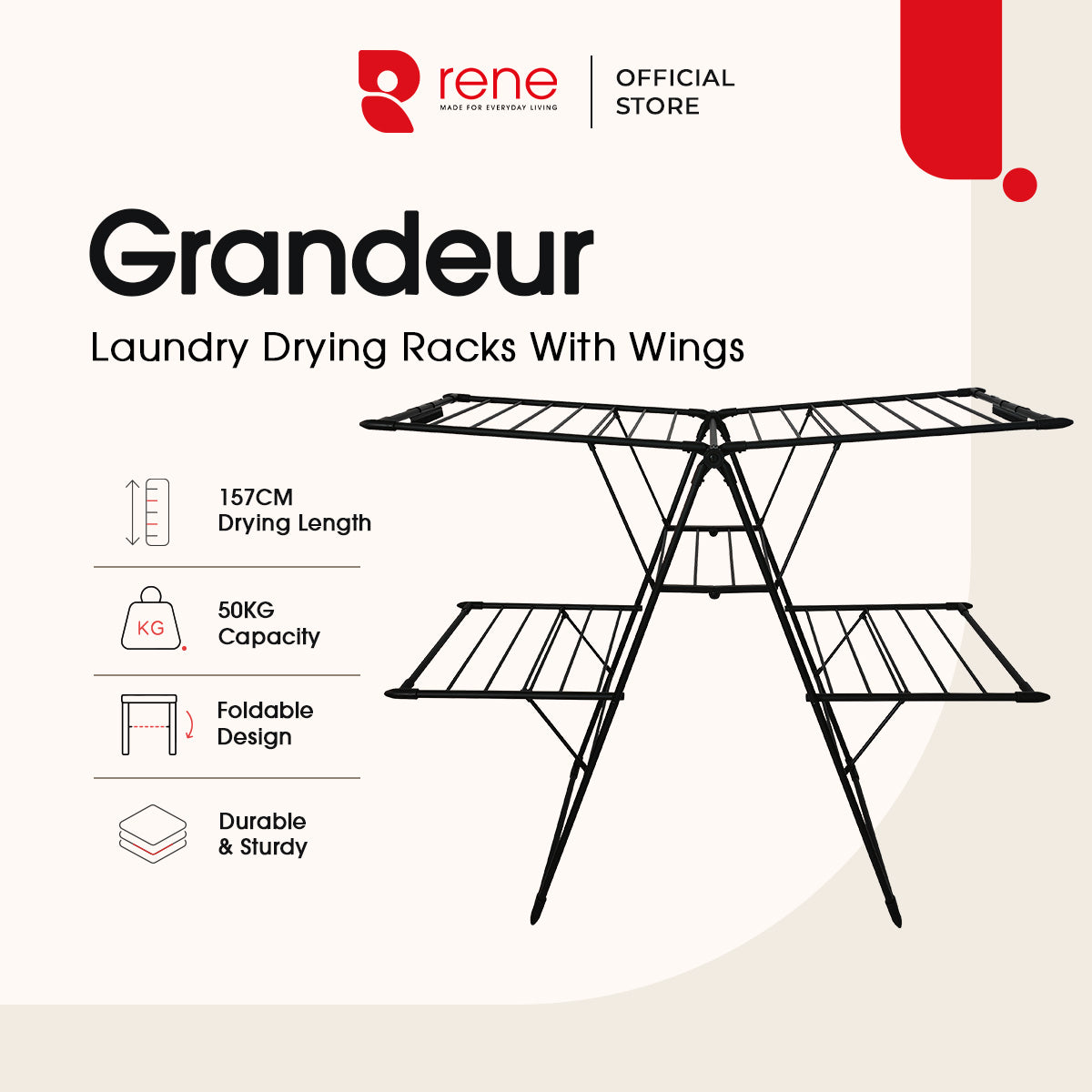 Rene Grandeur 2-Tier Drying Rack