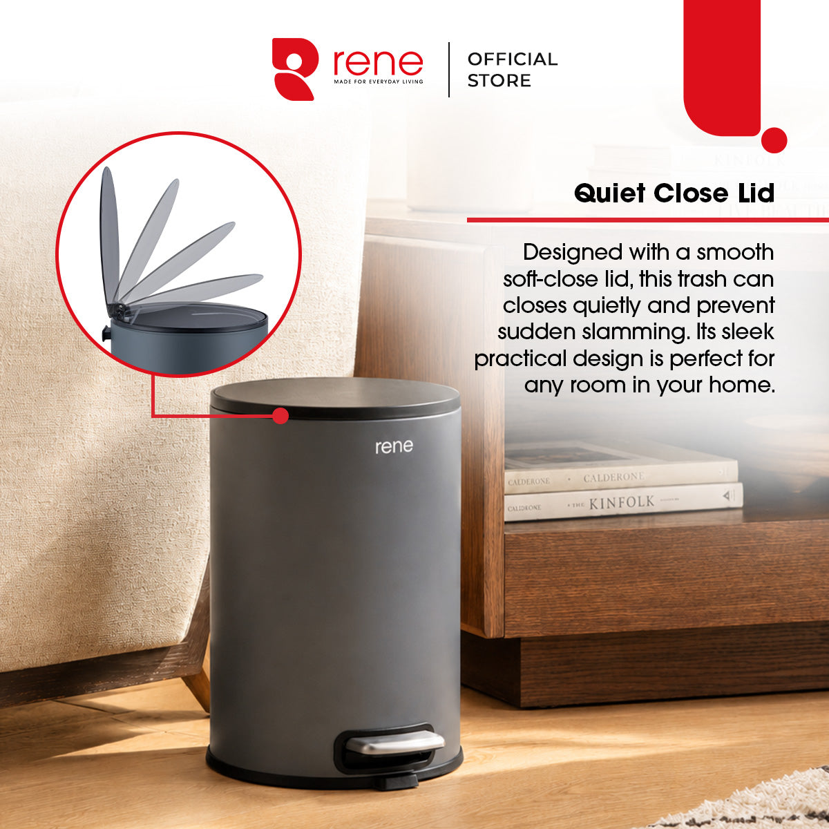 Rene Luxe Pedal Bin