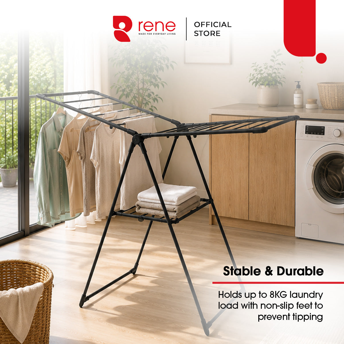 Rene Elegance Stainless Steel Wing Drying Rack