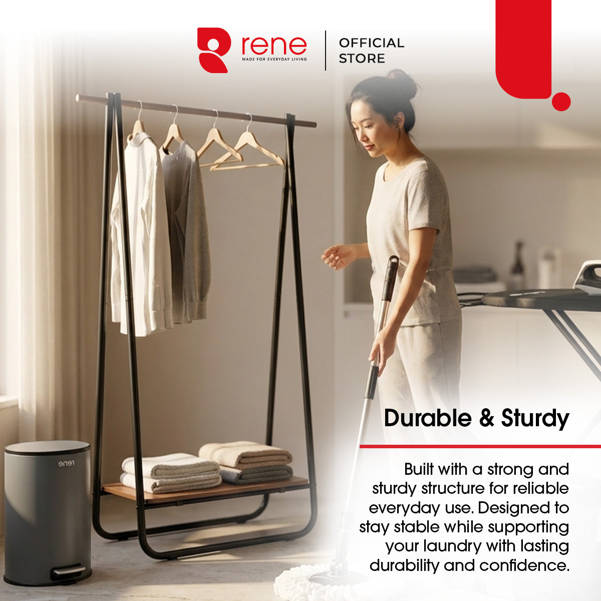 Rene Swing Foldable Garment Rack