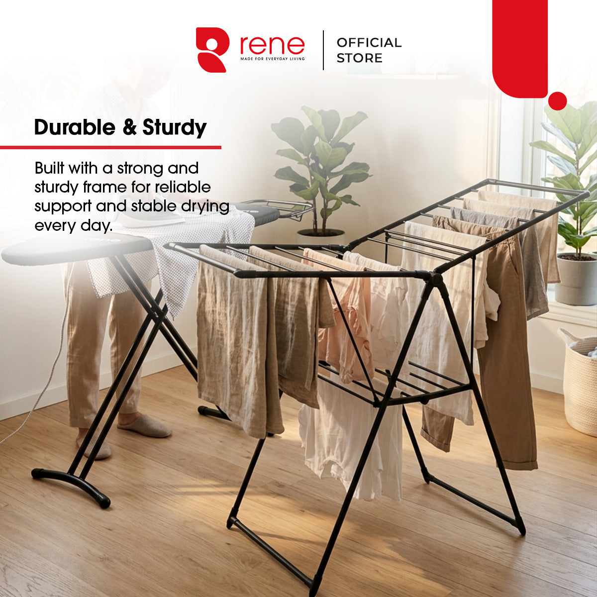 Rene Elegance Stainless Steel Wing Drying Rack