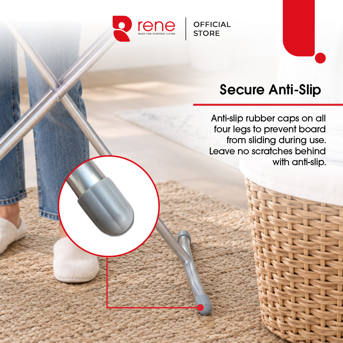 Rene Classic Adjustable Ironing Board