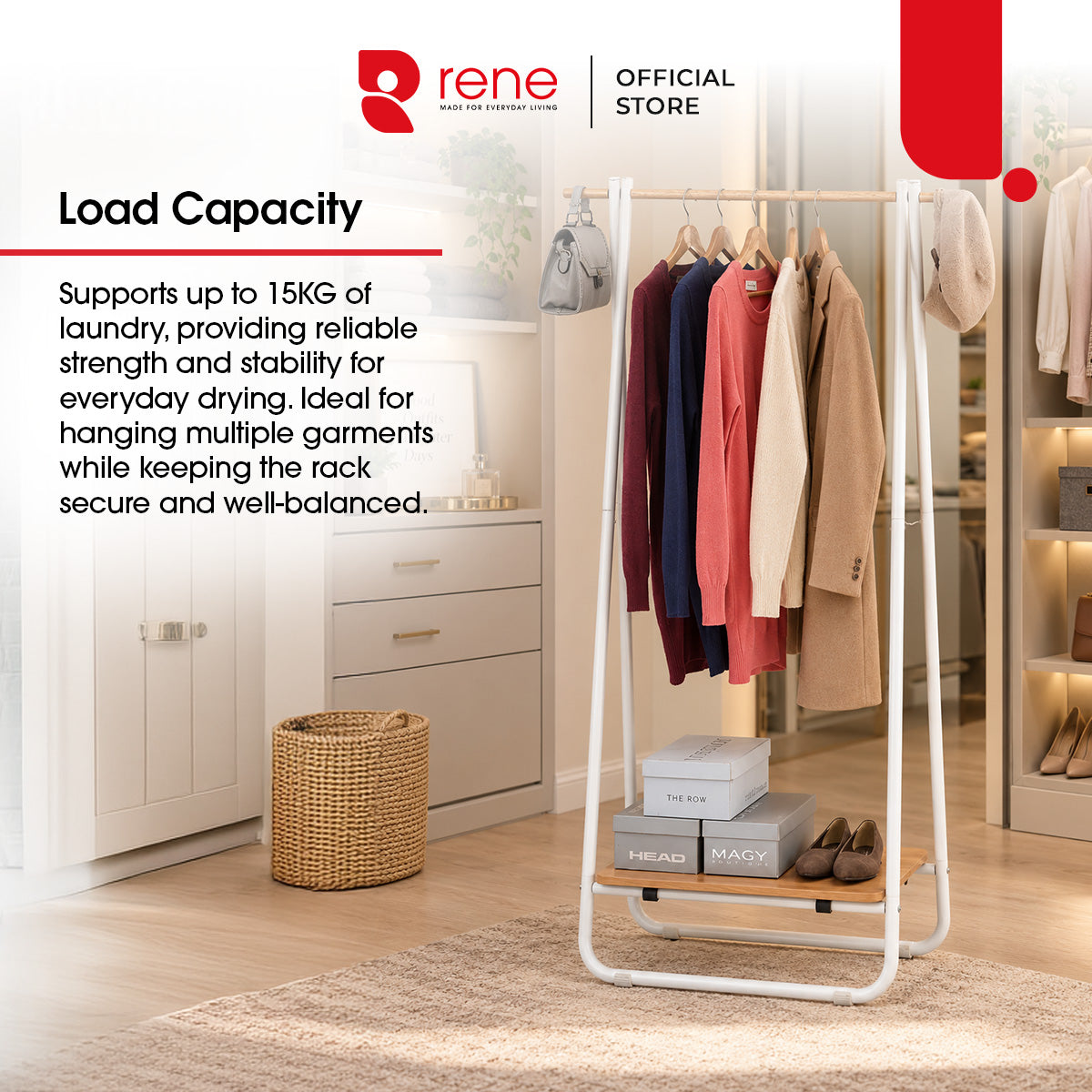 Rene Swing Foldable Garment Rack