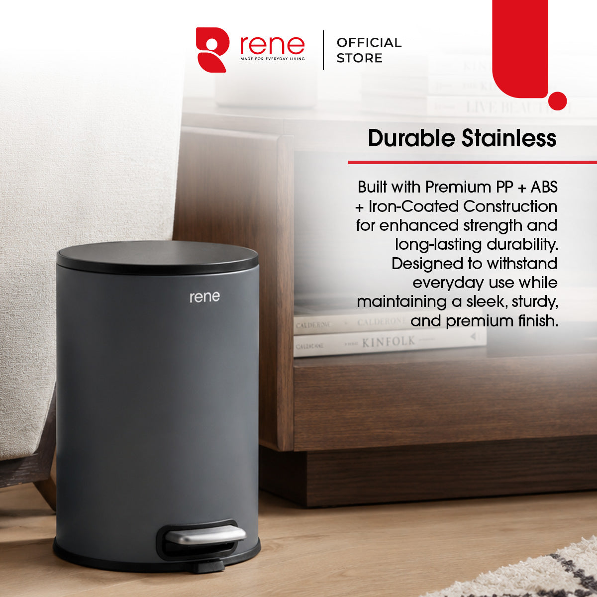 Rene Luxe Pedal Bin