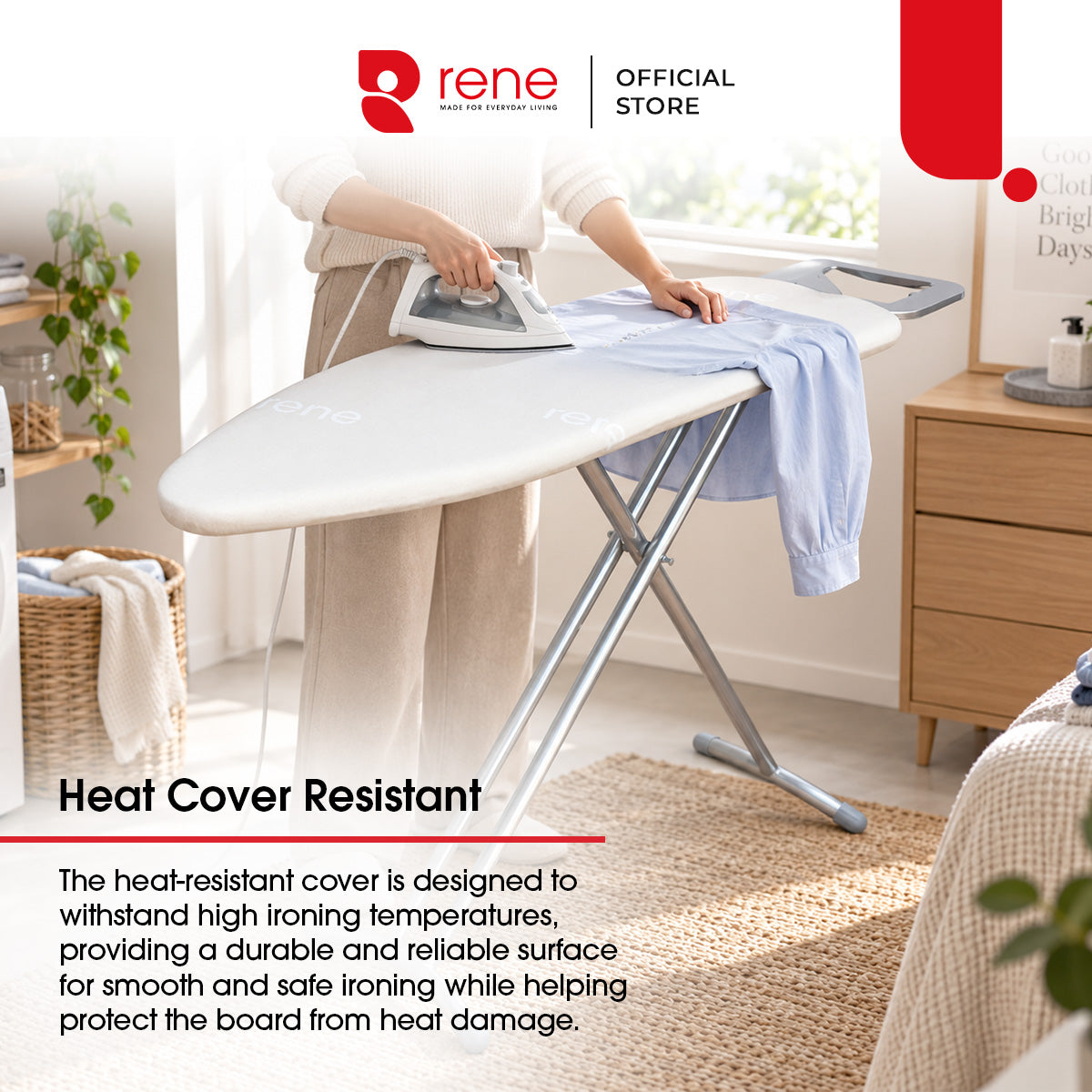 Rene Classic Adjustable Ironing Board