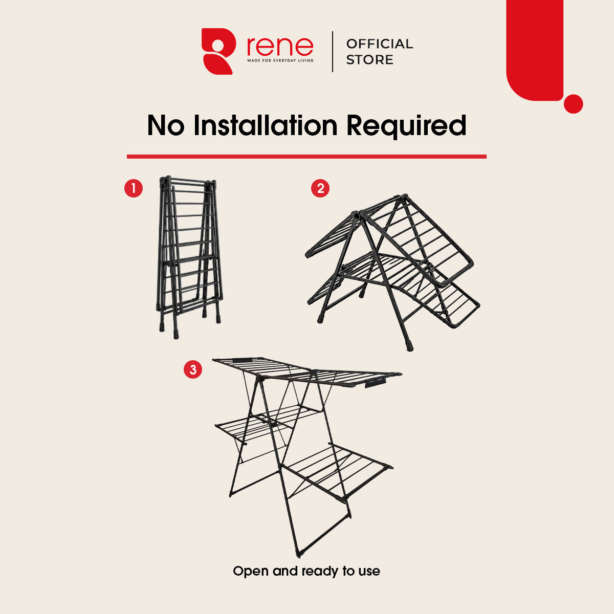Rene Grandeur 2-Tier Drying Rack