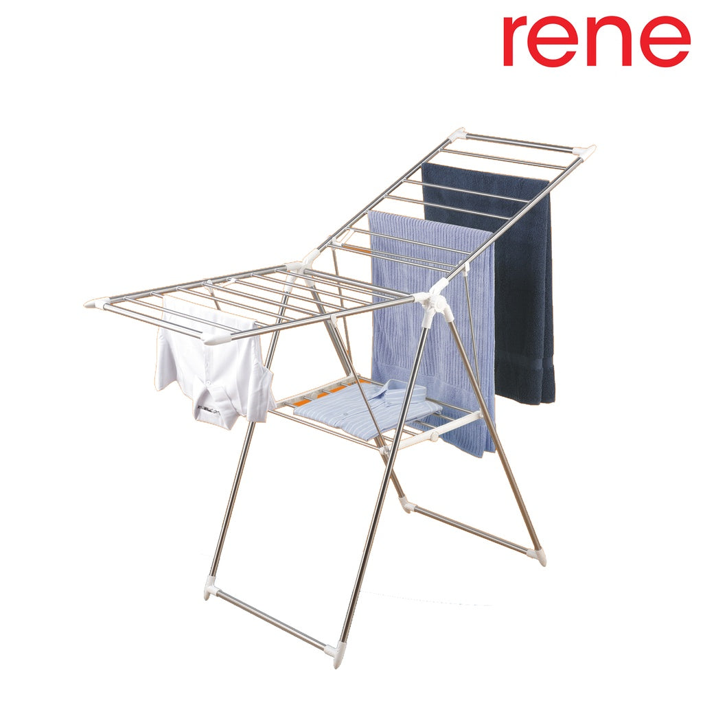 René Elegance stainless-steel wing drying rack