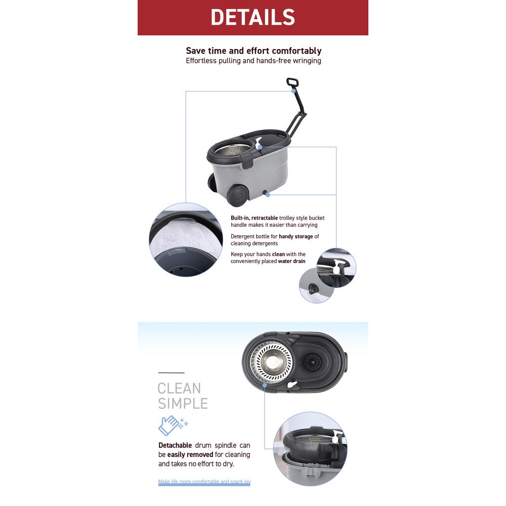 René Ollie microfibre floor-cleaning feature