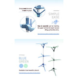 René Octo compact laundry drying rack feature