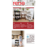 René mobile open-storage trolley feature