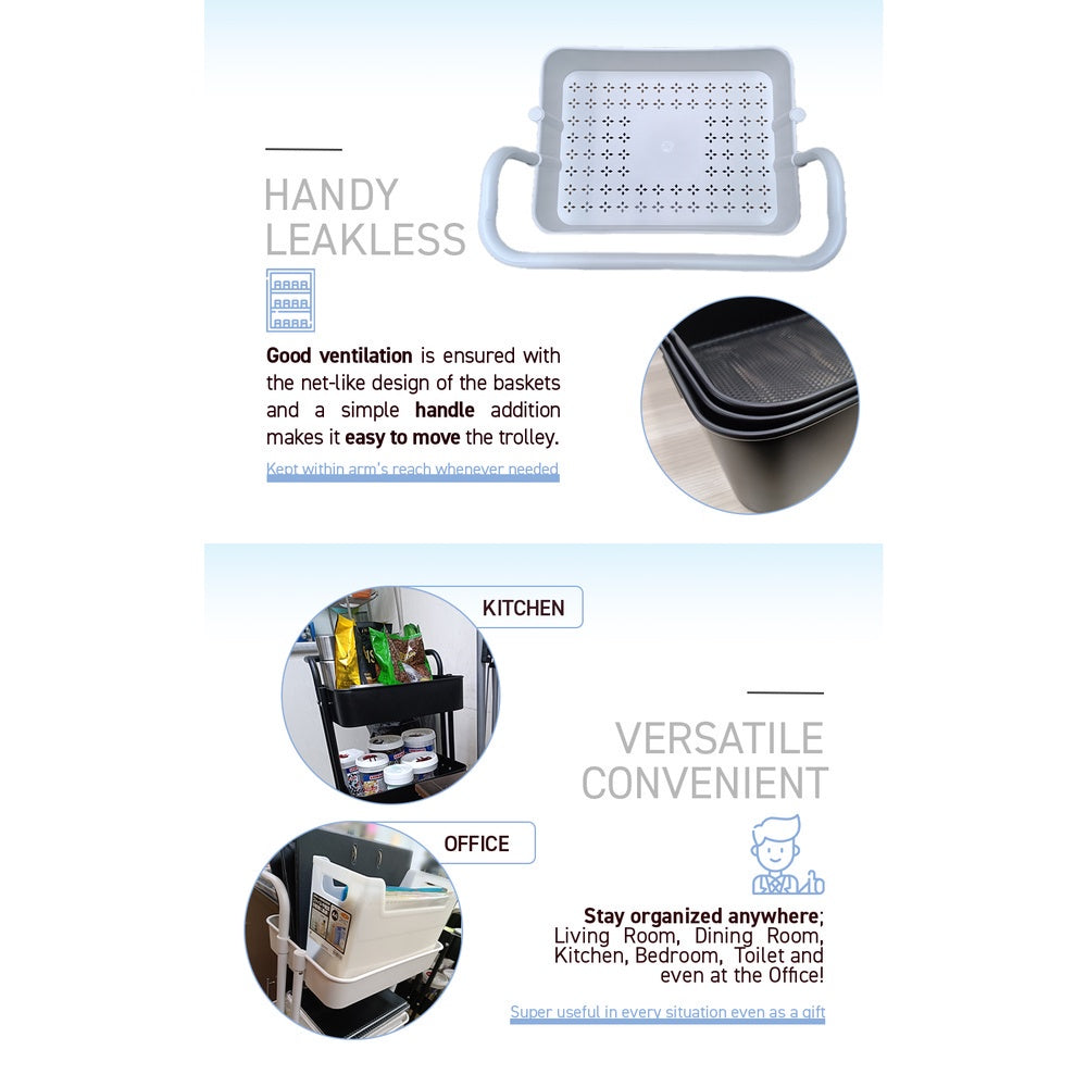 René utility trolley for kitchen and household storage