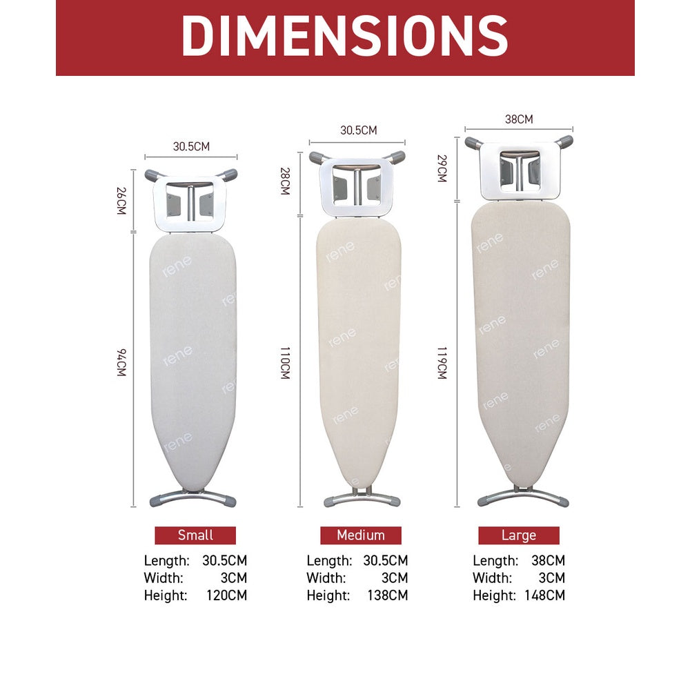 René Classic ironing board for everyday garment care