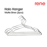 René Halo Hangers 3-piece set in silver