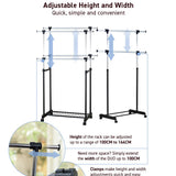 René Duo adjustable laundry rack for compact homes