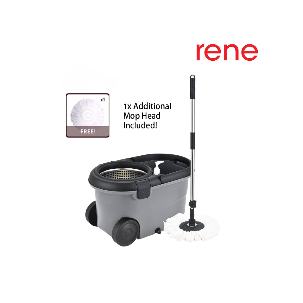 René Ollie wheeled spin-mop bucket system