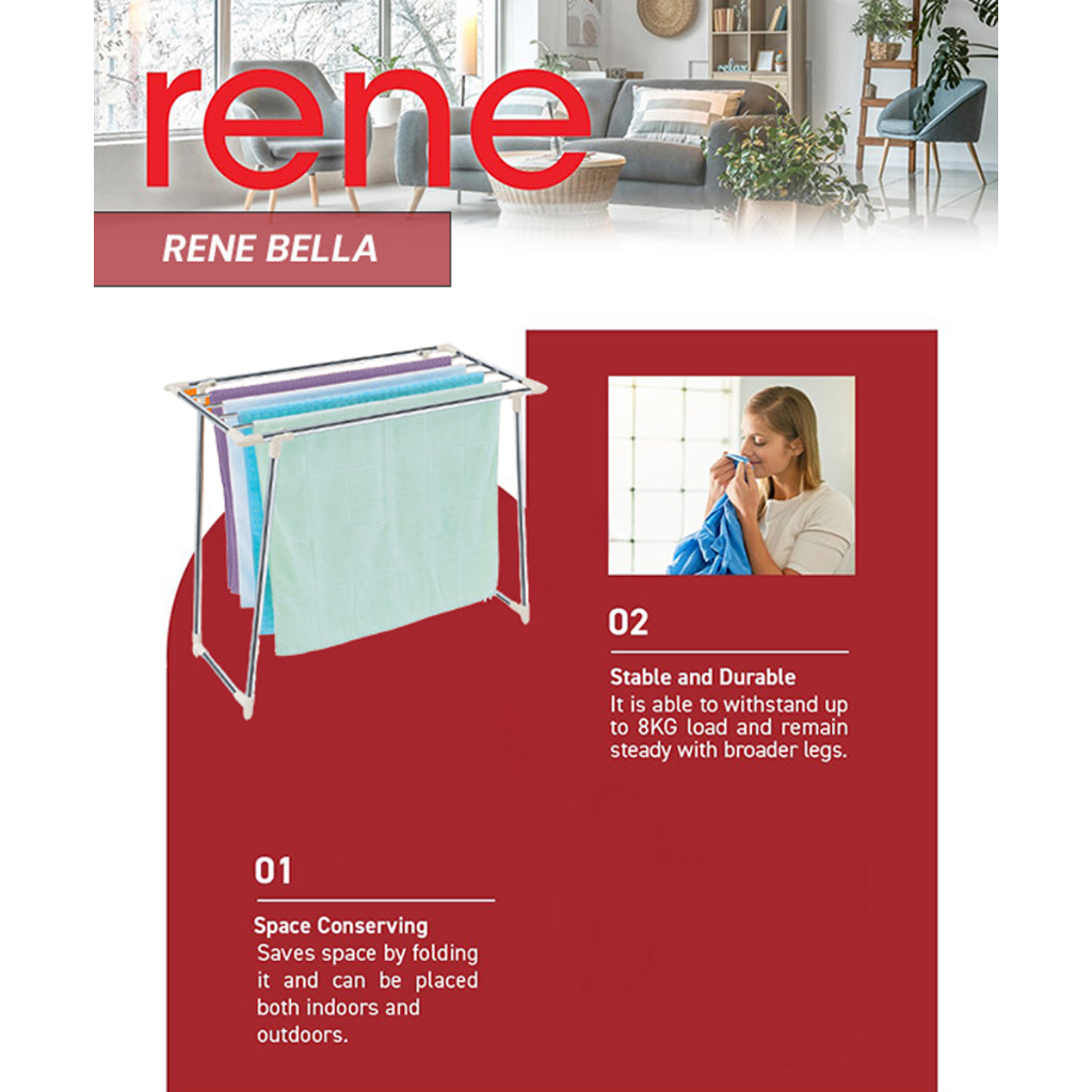 René Bella foldable drying rack feature image