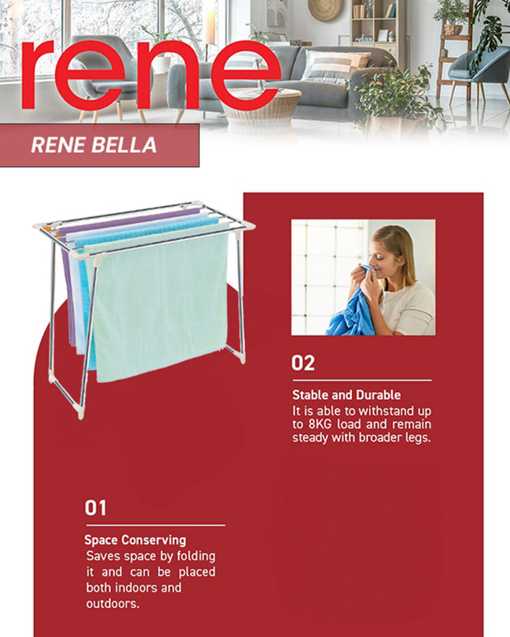 René Bella foldable drying rack feature image