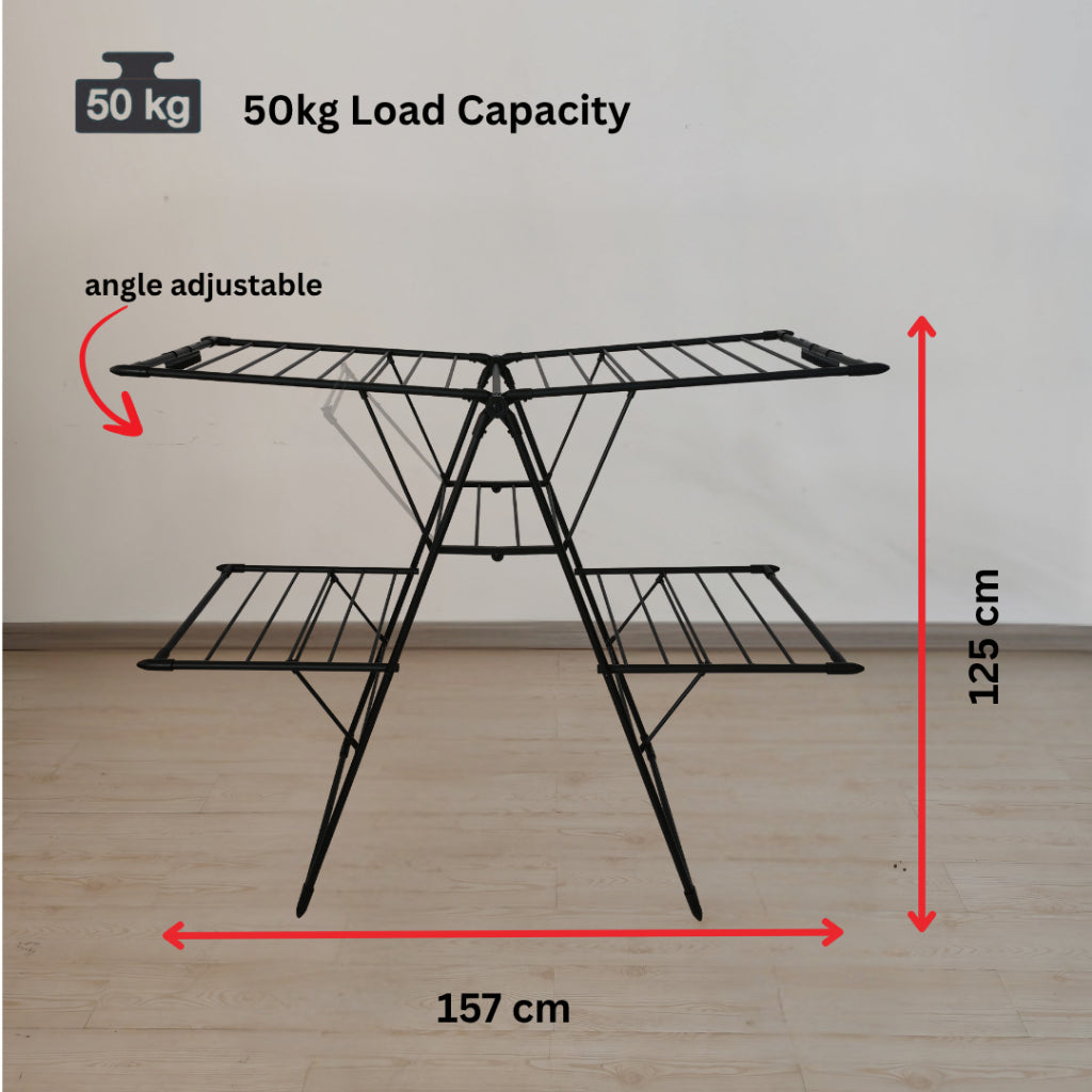 René Grandeur high-capacity laundry drying rack